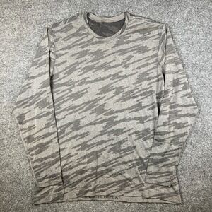 Lululemon Metal Vent Tech Long Sleeve Shirt Mens XXL Gray Camo Stretch Gym